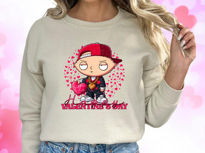 Valentine's Babe Family Guy Stewie Valentine's Day Sweatshirt