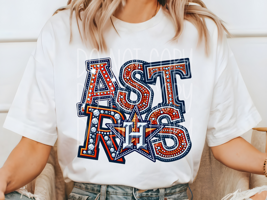 Houston Astros Baseball DTF Transfer - TED1398