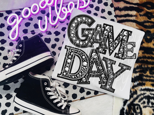 Game Day Rhinestone DTF Transfer - TED1498
