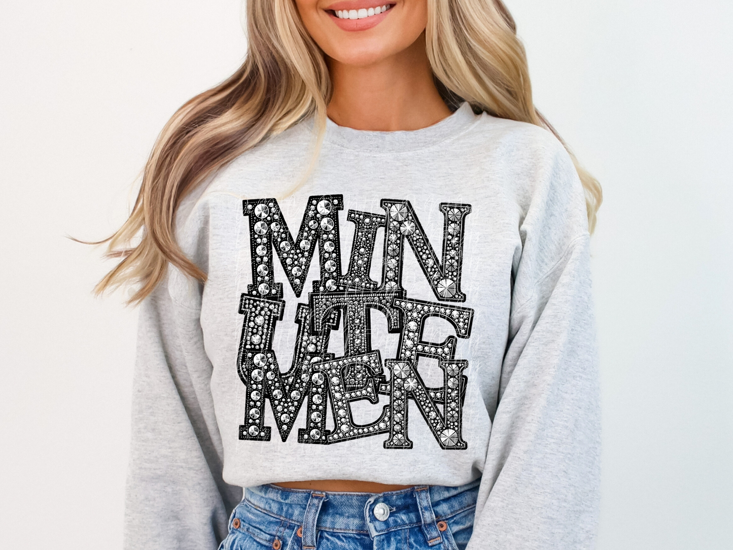 Minutemen School Spirit Mascot Rhinestone DTF Transfer - TED1571