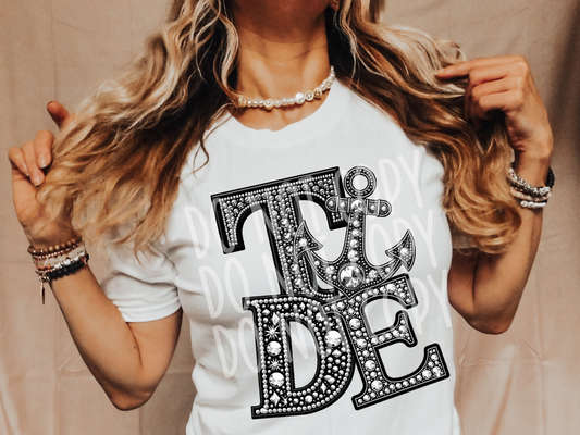 Tide School Spirit Mascot Rhinestone DTF Transfer - TED1595
