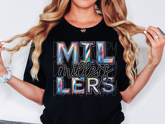 Millers Holographic School Mascot DTF Transfer - TED1688