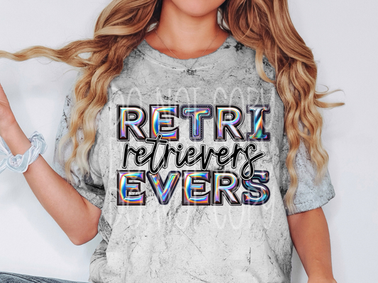Retrievers Holographic School Mascot DTF Transfer - TED1711