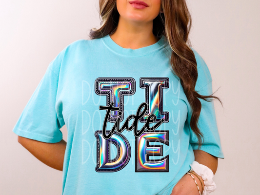 Tide Holographic School Mascot DTF Transfer - TED1723