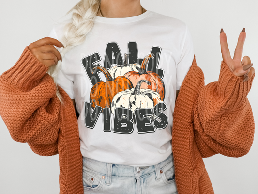 Fall Vibes Pumpkins Fall DTF Transfers - TED1762