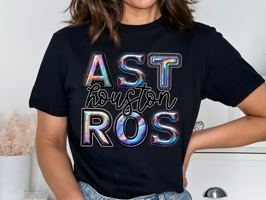 Houston Astros Holographic DTF Transfer - TED1841