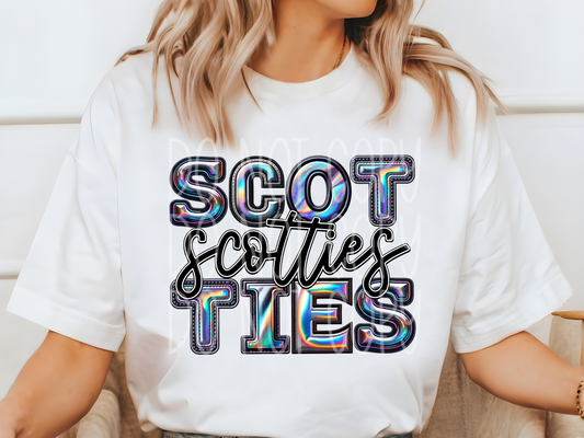 Scotties Holographic School Mascot DTF Transfer - TED1867