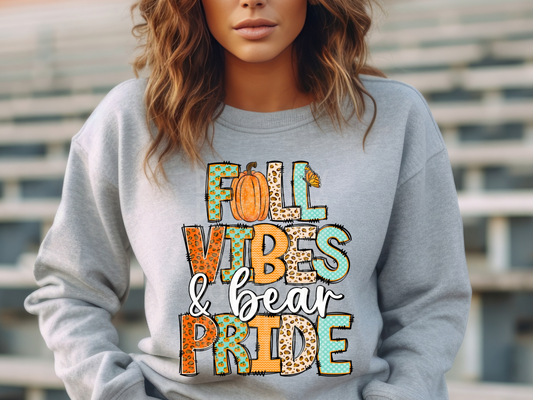 Fall Vibes & Bear Pride Fall DTF Transfers - TED1888
