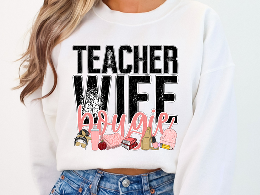 Teacher Wife Bougie DTF Transfer - TED1125