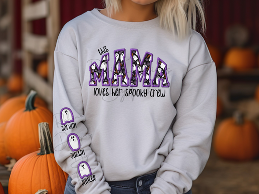 This Mama Loves Her Spooky Crew Sweatshirt