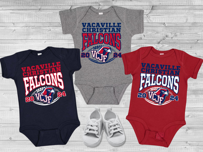 VCJF Football and Cheer Design 10 - Baby Onesie