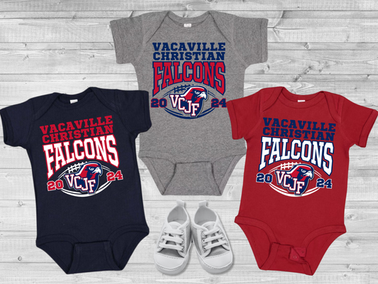 VCJF Football and Cheer Design 10 - Baby Onesie