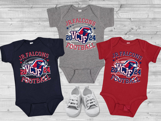 VCJF Football and Cheer Design 1 - Baby Onesie