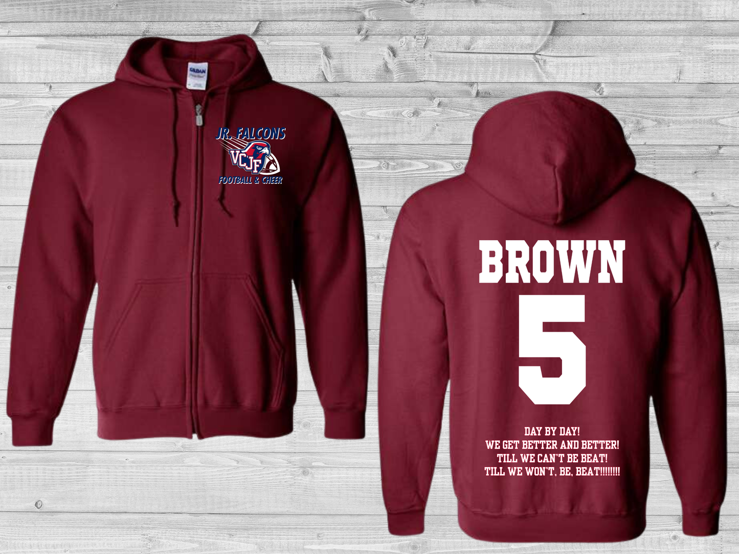 VCJF Football and Cheer Design 2 - Youth