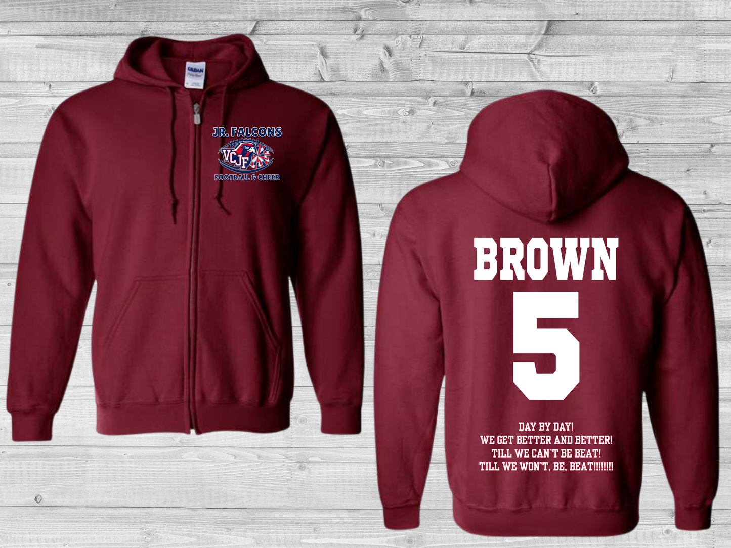 VCJF Football and Cheer Design 3 - Youth