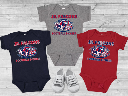 VCJF Football and Cheer Design 3 - Baby Onesie