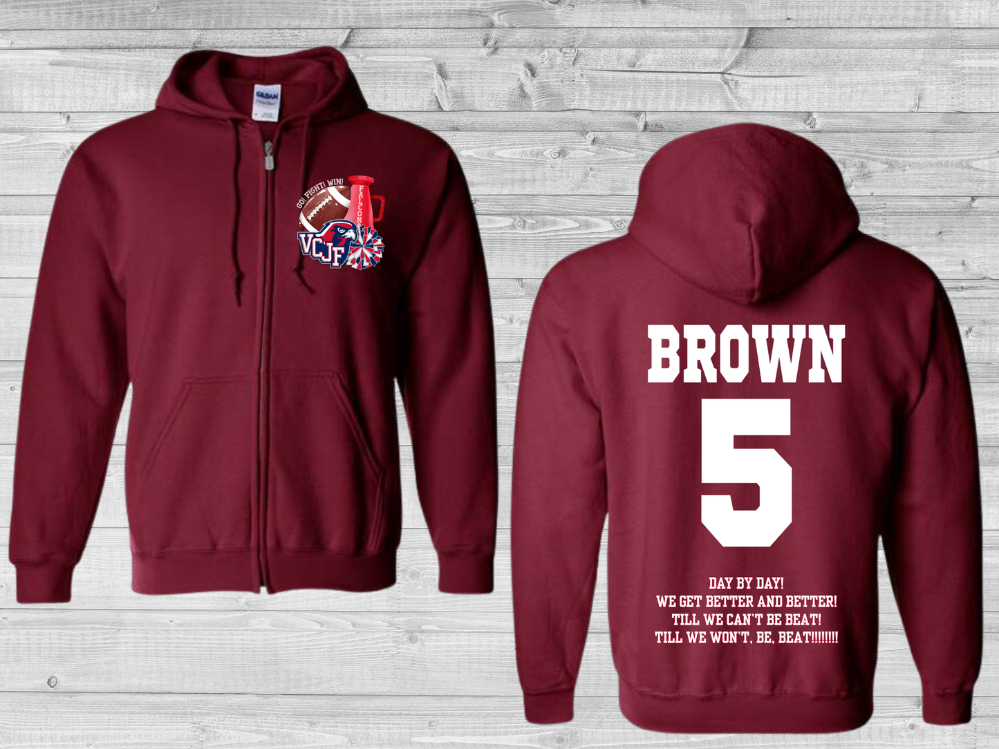 VCJF Football and Cheer Design 6 - Youth