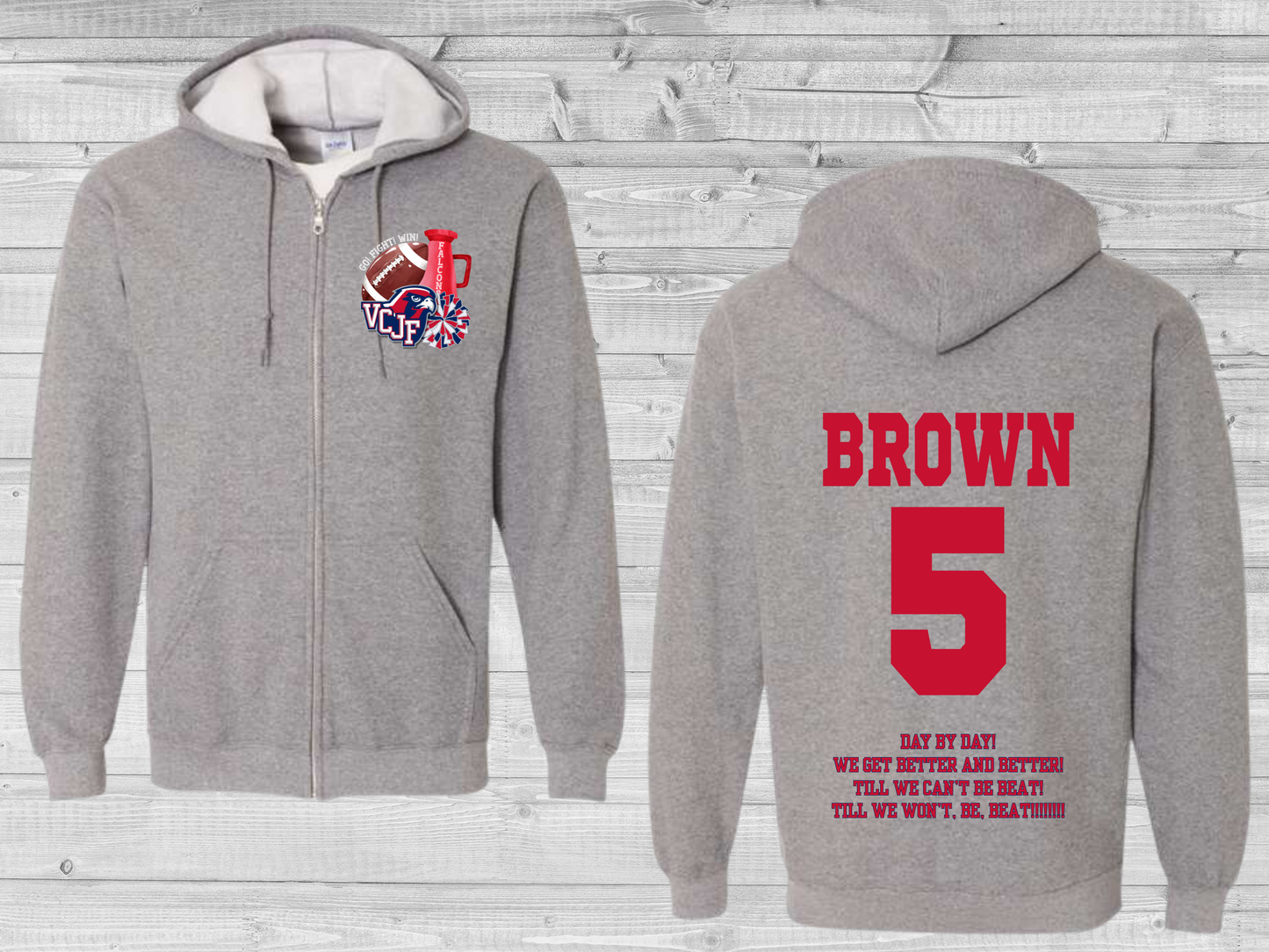 VCJF Football and Cheer Design 6 - Adult