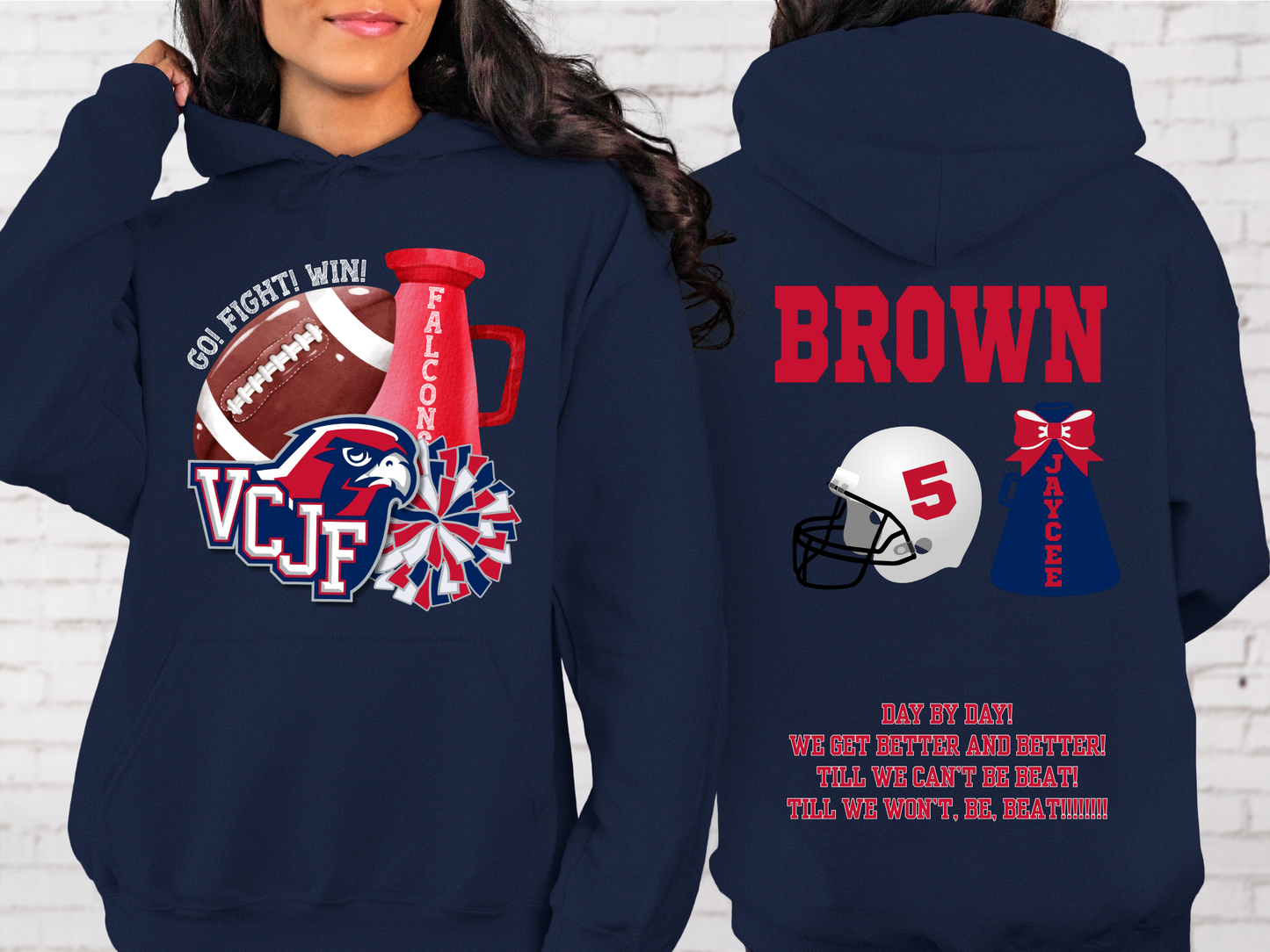VCJF Football and Cheer Design 6 - Adult