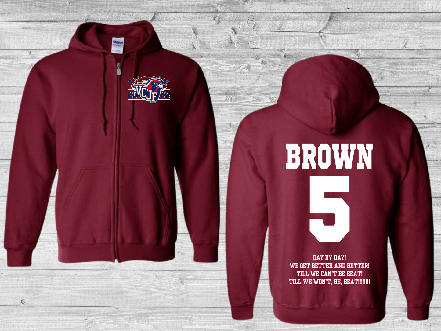 VCJF Football and Cheer Design 8 - Adult