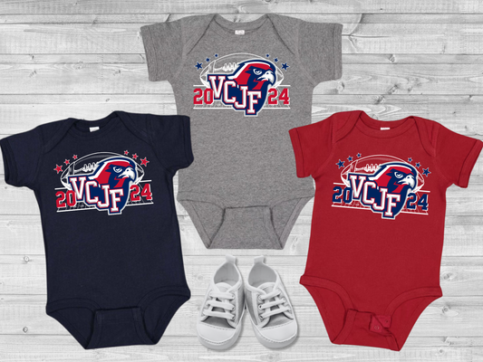 VCJF Football and Cheer Design 8 - Baby Onesie