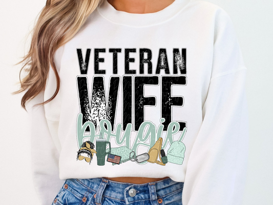 Veteran Wife Bougie DTF Transfer - TED1135