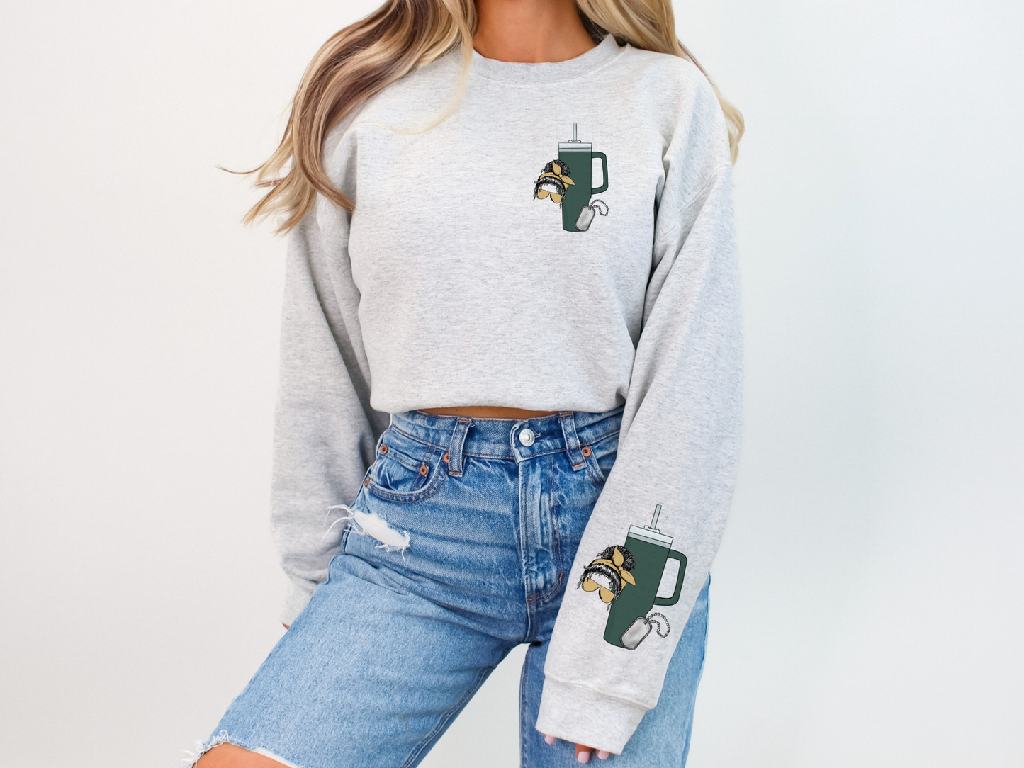 Veteran Wife Bougie Pocket-Sleeve DTF Transfer - TED1136