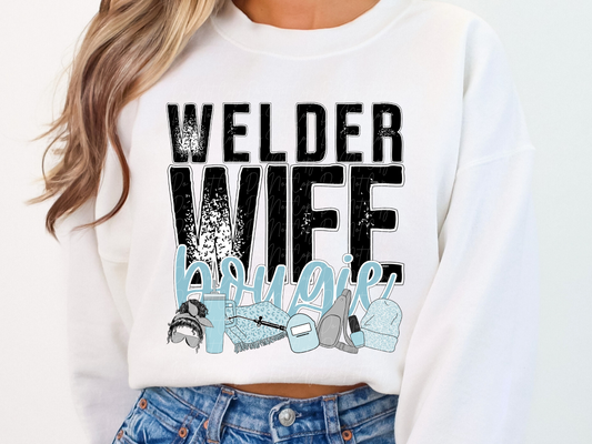 Welder Wife Bougie DTF Transfer - TED1137