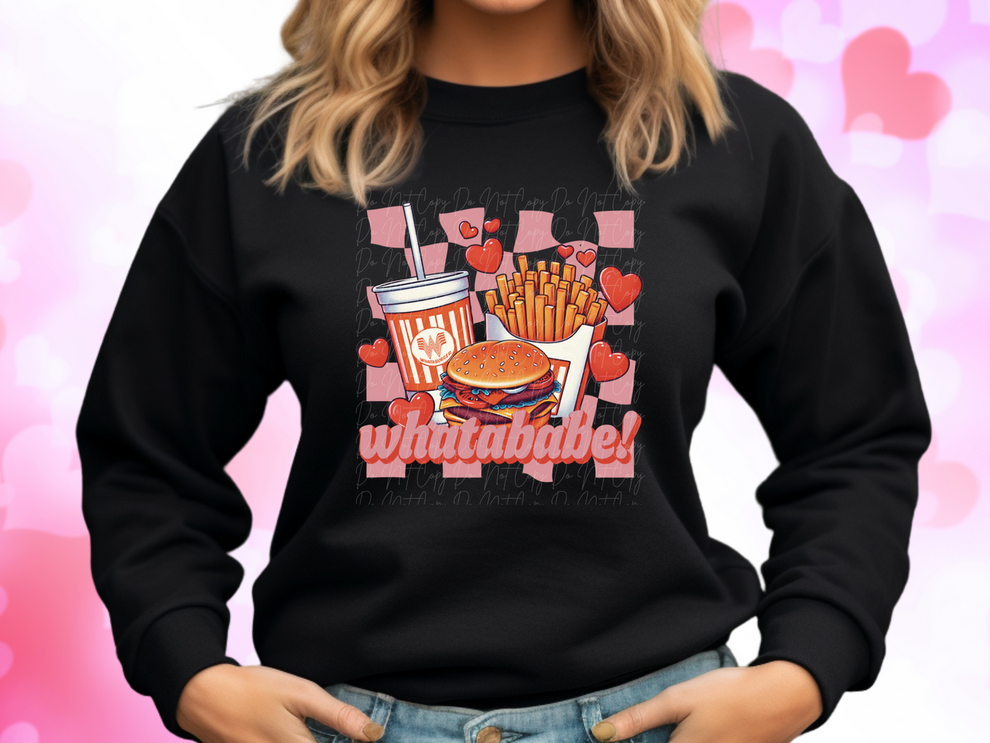 Whatababe Whataburger Valentine's Day Sweatshirt