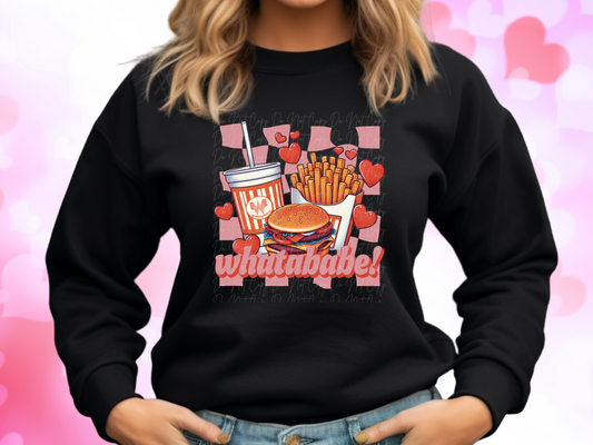 Whatababe Whataburger Valentine's Day Sweatshirt