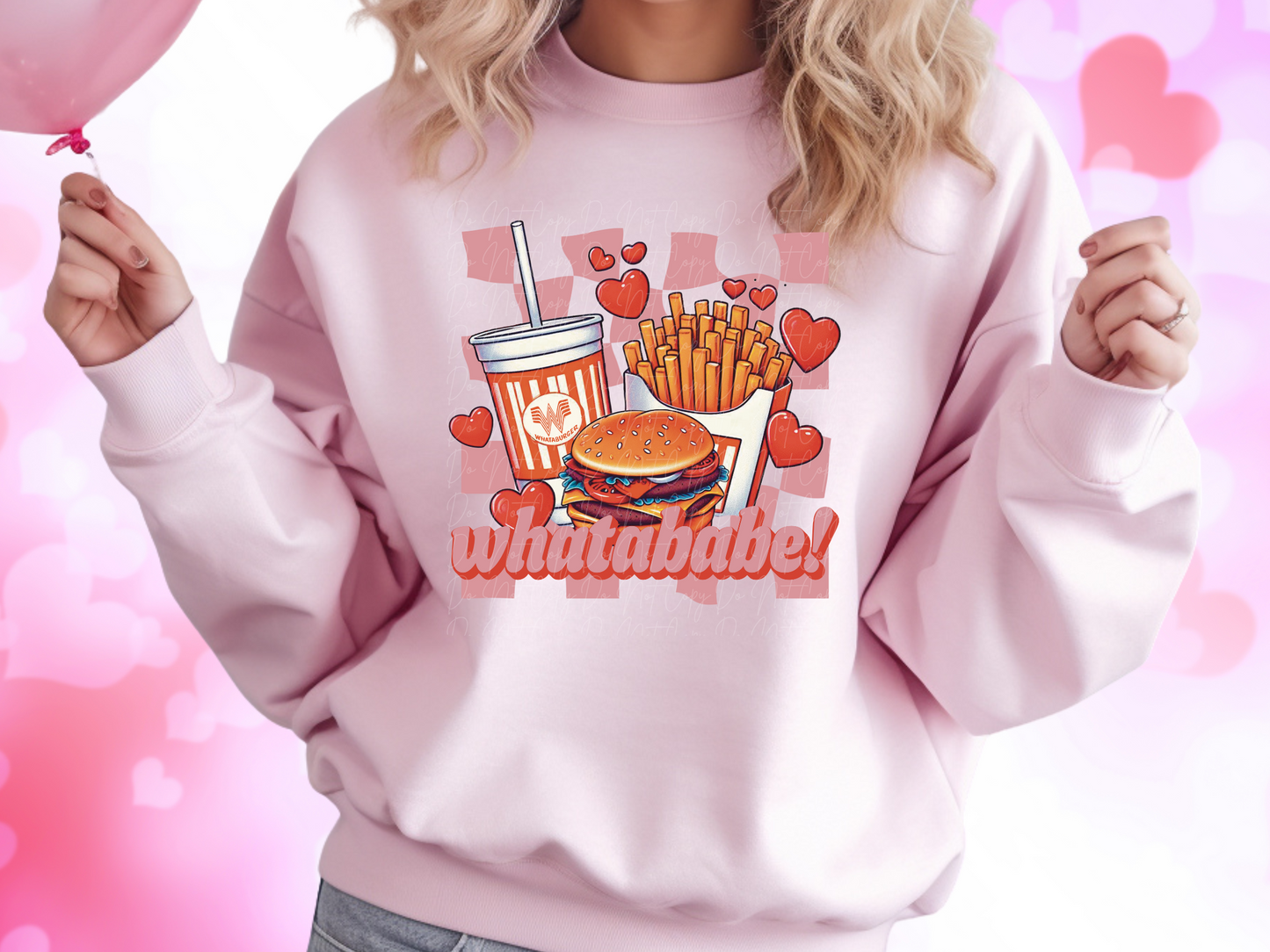Whatababe Whataburger Valentine's Day Sweatshirt