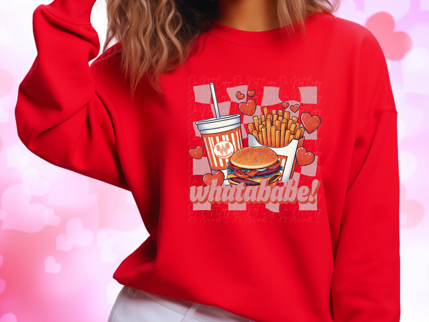 Whatababe Whataburger Valentine's Day Sweatshirt