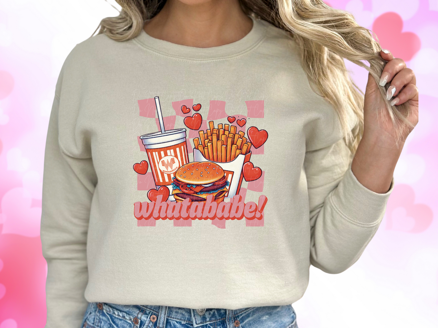 Whatababe Whataburger Valentine's Day Sweatshirt