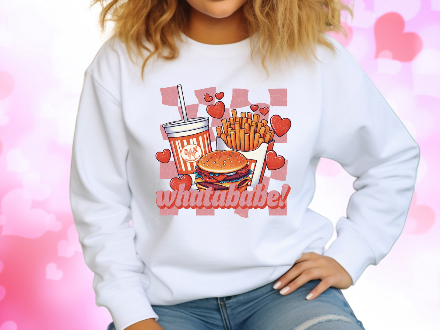 Whatababe Whataburger Valentine's Day Sweatshirt