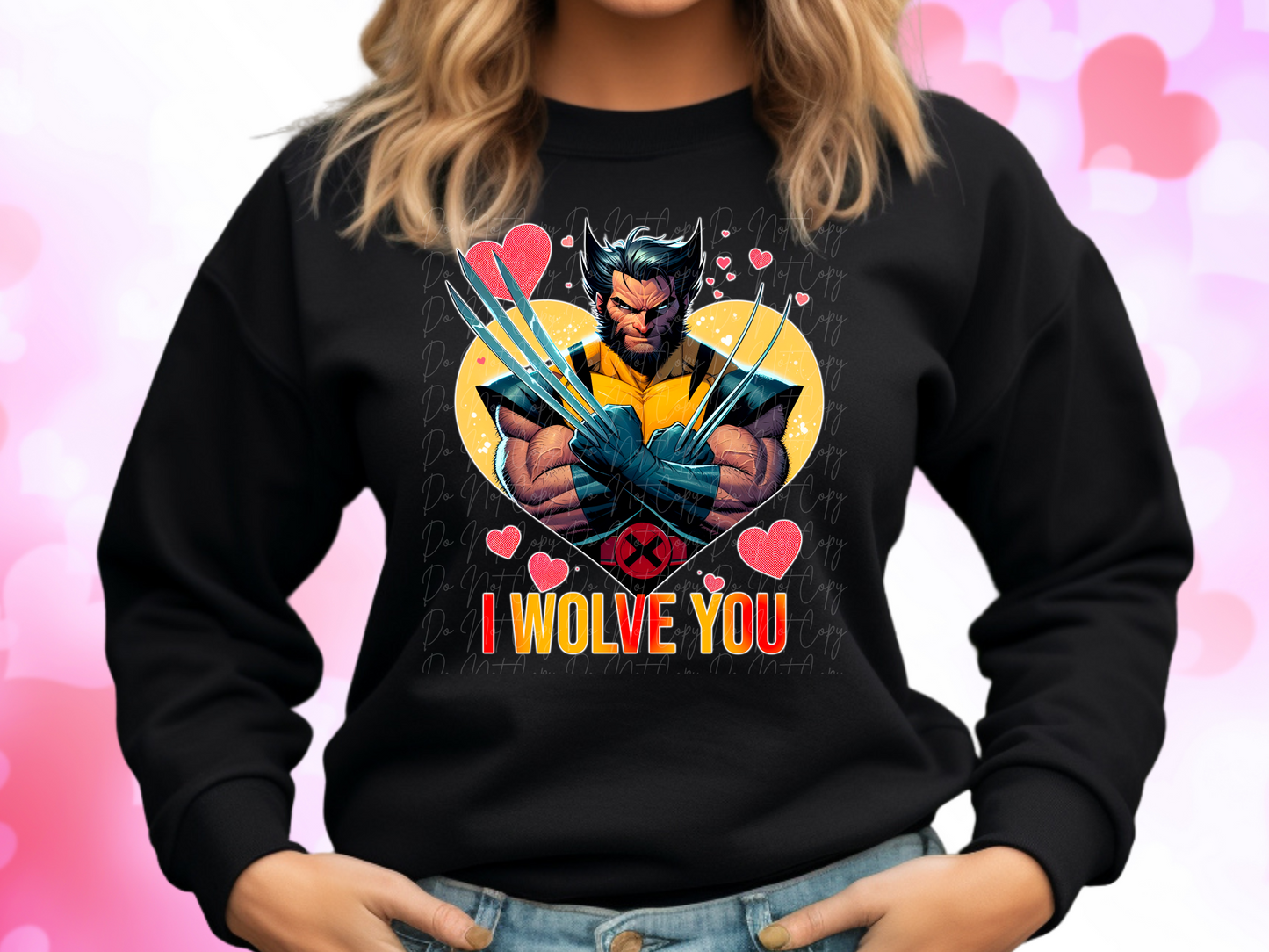 I Wolve You Wolverine Valentine's Day Sweatshirt