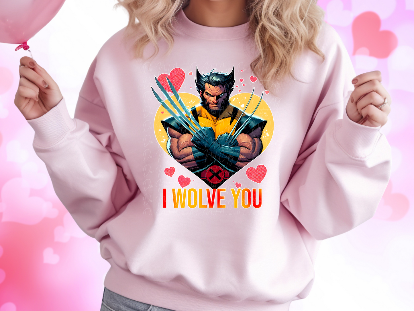 I Wolve You Wolverine Valentine's Day Sweatshirt