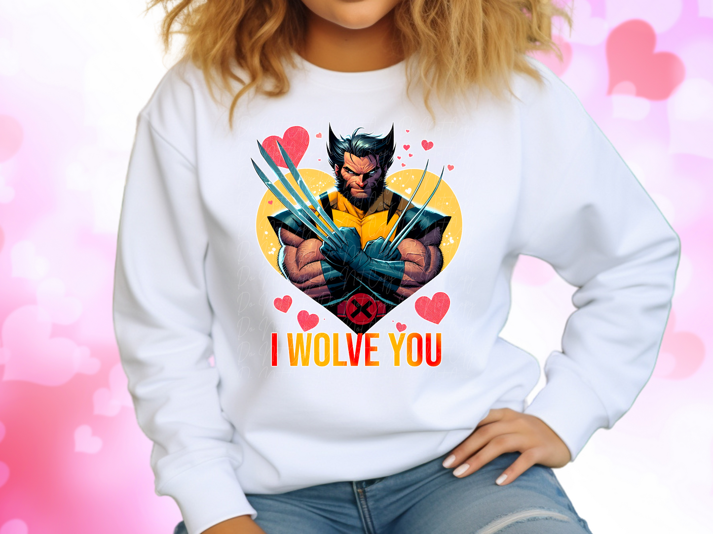 I Wolve You Wolverine Valentine's Day Sweatshirt