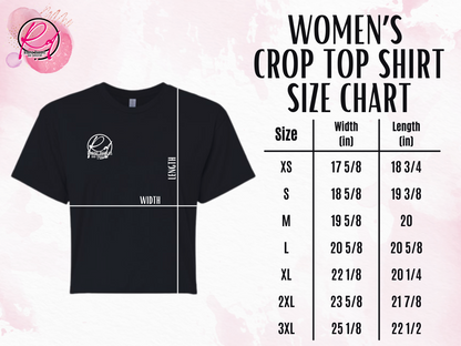 Rockstar 21 Front Design Only Womens Crop Top Shirt