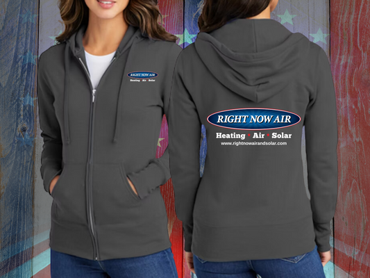 Right Now Air & Solar Full Zip Up Hoodie (Women's Sizing)