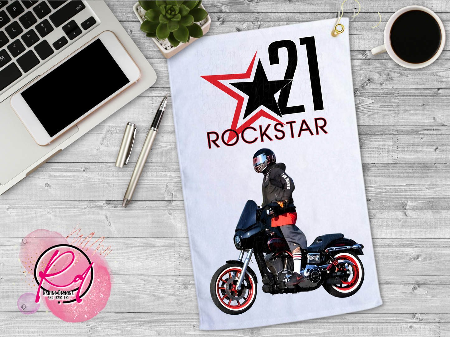Rockstar 21 Custom Golf/Kitchen Towel