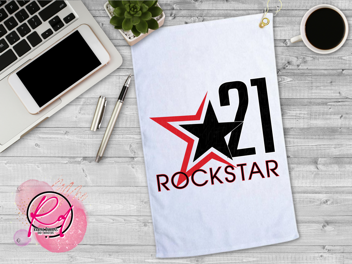 Rockstar 21 Custom Golf/Kitchen Towel