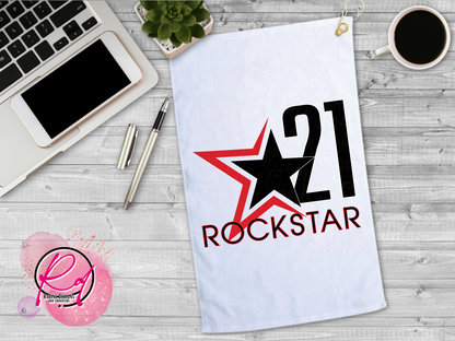 Rockstar 21 Custom Golf/Kitchen Towel