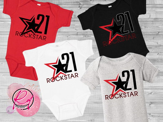 Rockstar 21 Infant Baby Onesie