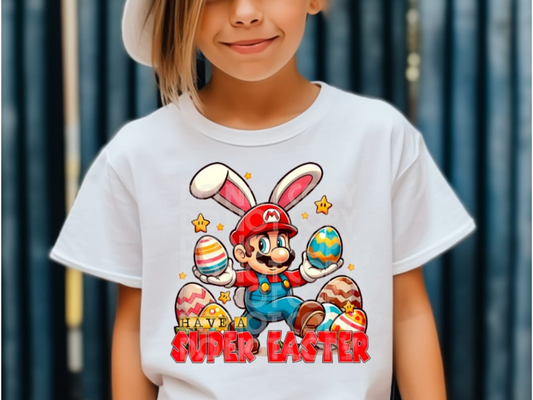 Mario Super Easter DTF Transfer - TED1183