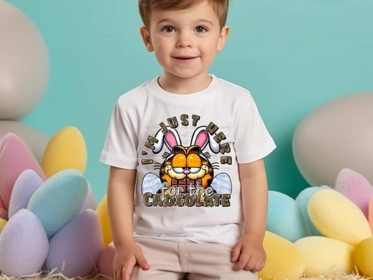 Garfield I'm Just Here For The Chocolate DTF Transfer - TED1186