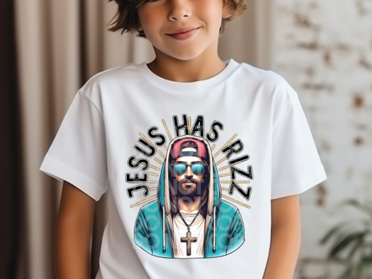 Jesus Has Rizz DTF Transfer - TED1189