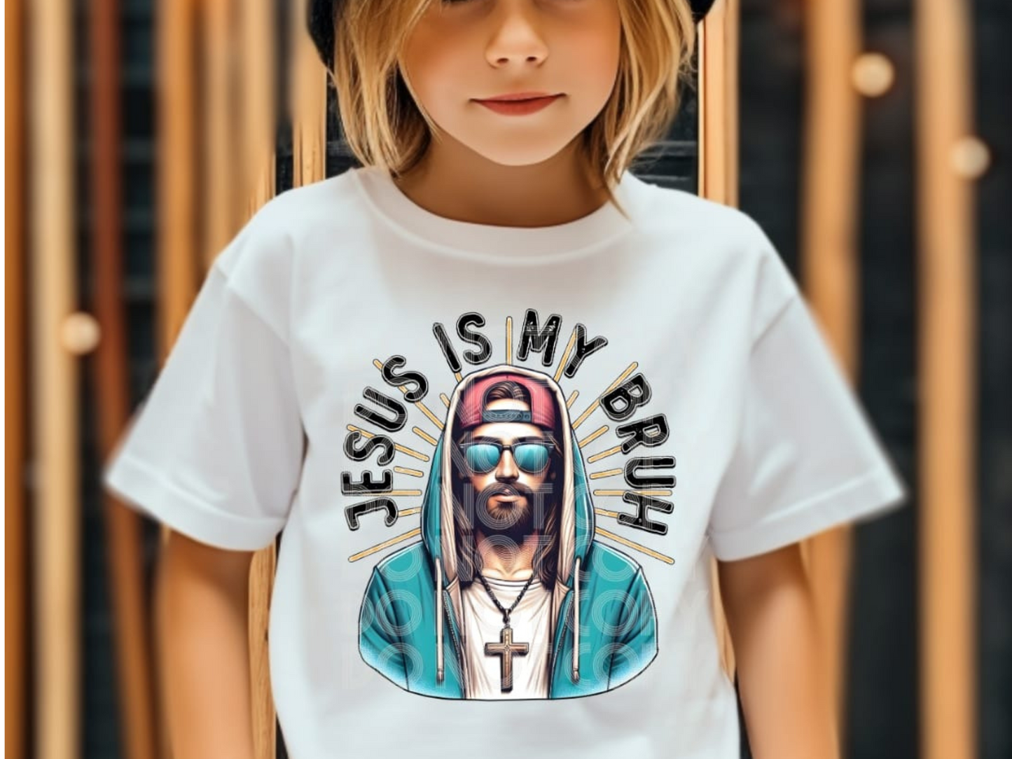 Jesus Is My Bruh DTF Transfer - TED1190