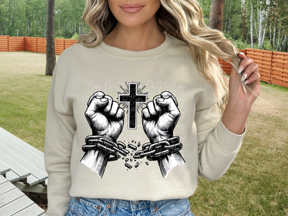 God Breaks Chains DTF Transfer - TED1222