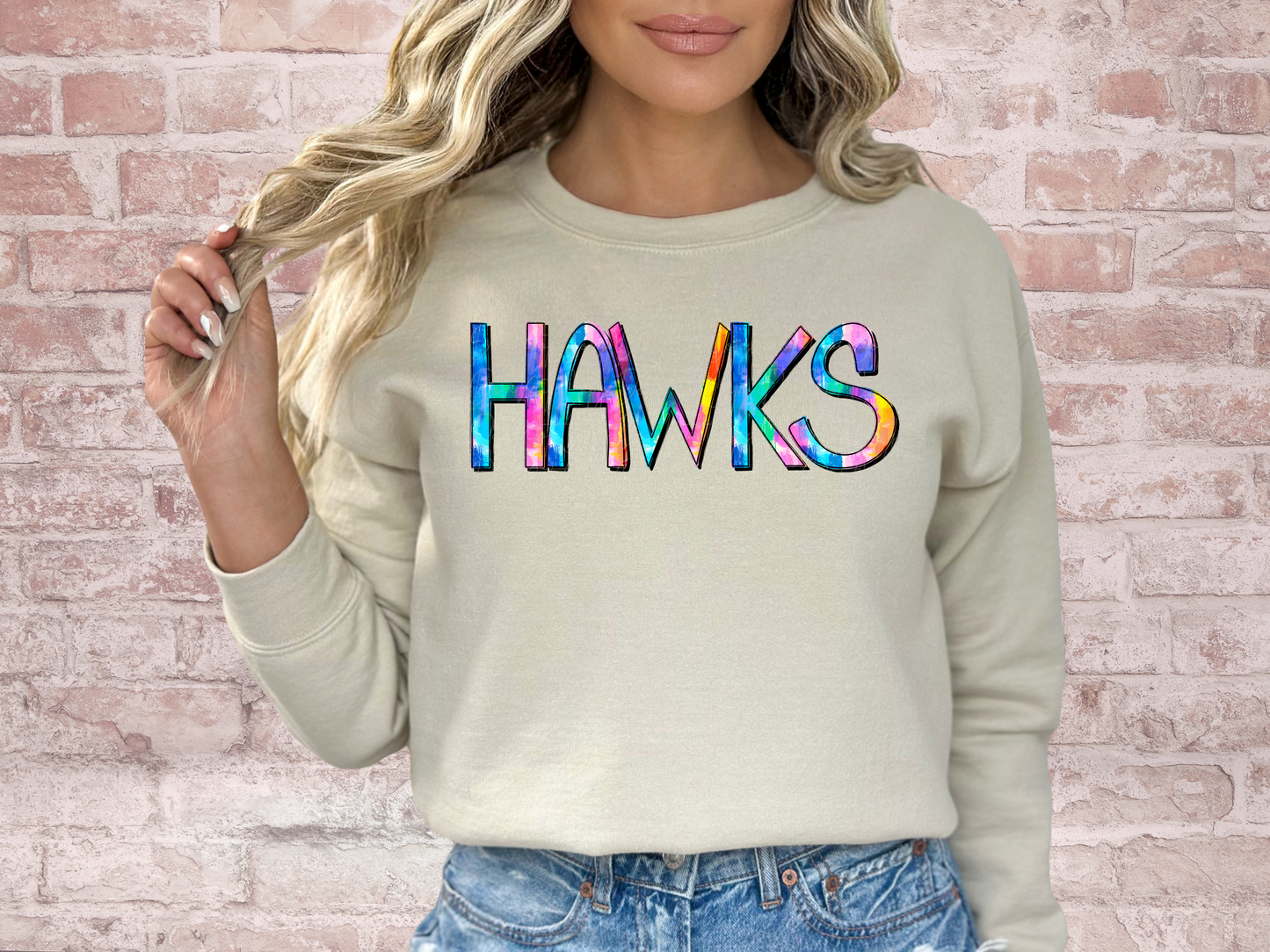 Hawks School Mascot DTF Transfer - TED1310