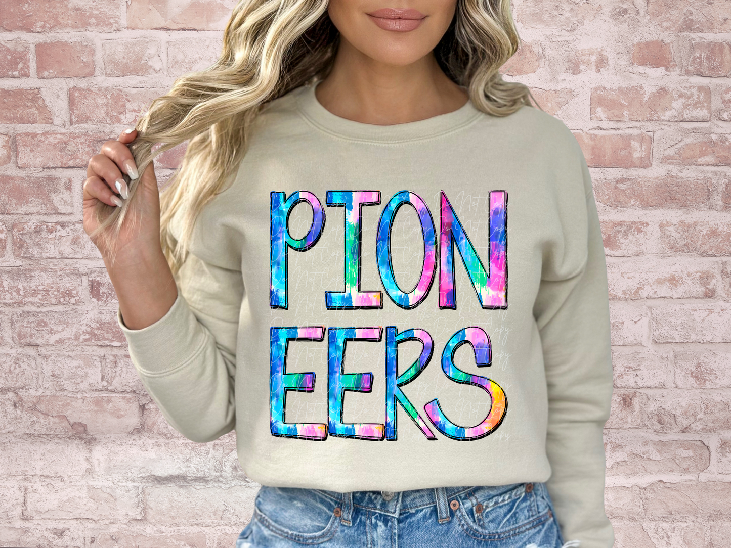 Pioneers School Mascot DTF Transfer - TED1338